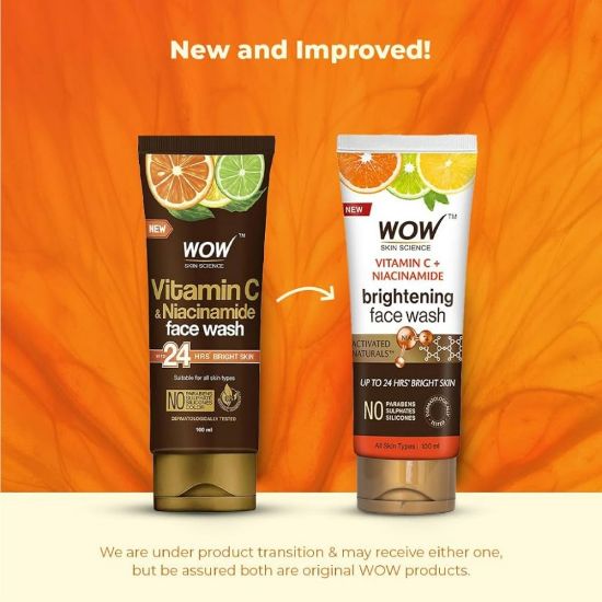 Picture of WOW SKIN SCIENCE VITAMIN C WITH NIACINAMIDE FACEWASH 100ML