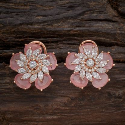 Picture of X8 BODY LUXURY EARRING PINK STAR ZIRCON FE526