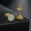 Picture of X8 BODY LUXURY EARRING WITH GOLD PLATED ZIRCON 7MM FE557