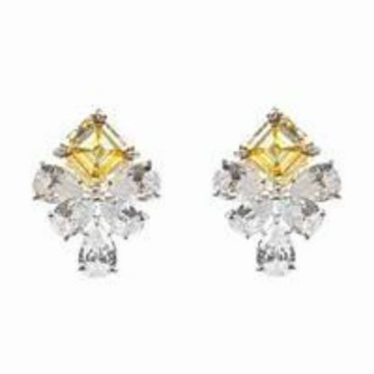 Picture of X8 BODY LUXURY ZIRCON STEEL EARRING FE542