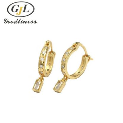 Picture of X8 BUDDY LUXURY EARRING STAR ZIRCON STEEL 5 FE525