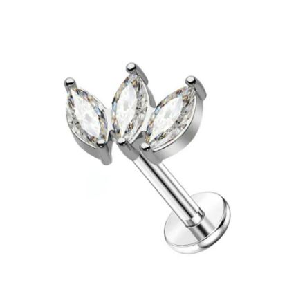 Picture of X8 BUDDY LUXURY EARRINGS ZIRCON STEEL 3*3M FE535