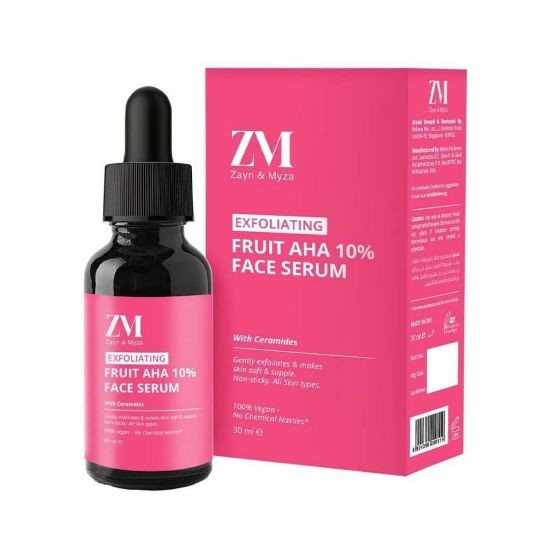 صورة زين و ميزا  سيروم للوجه بأحماض الفواكه AHA 10%